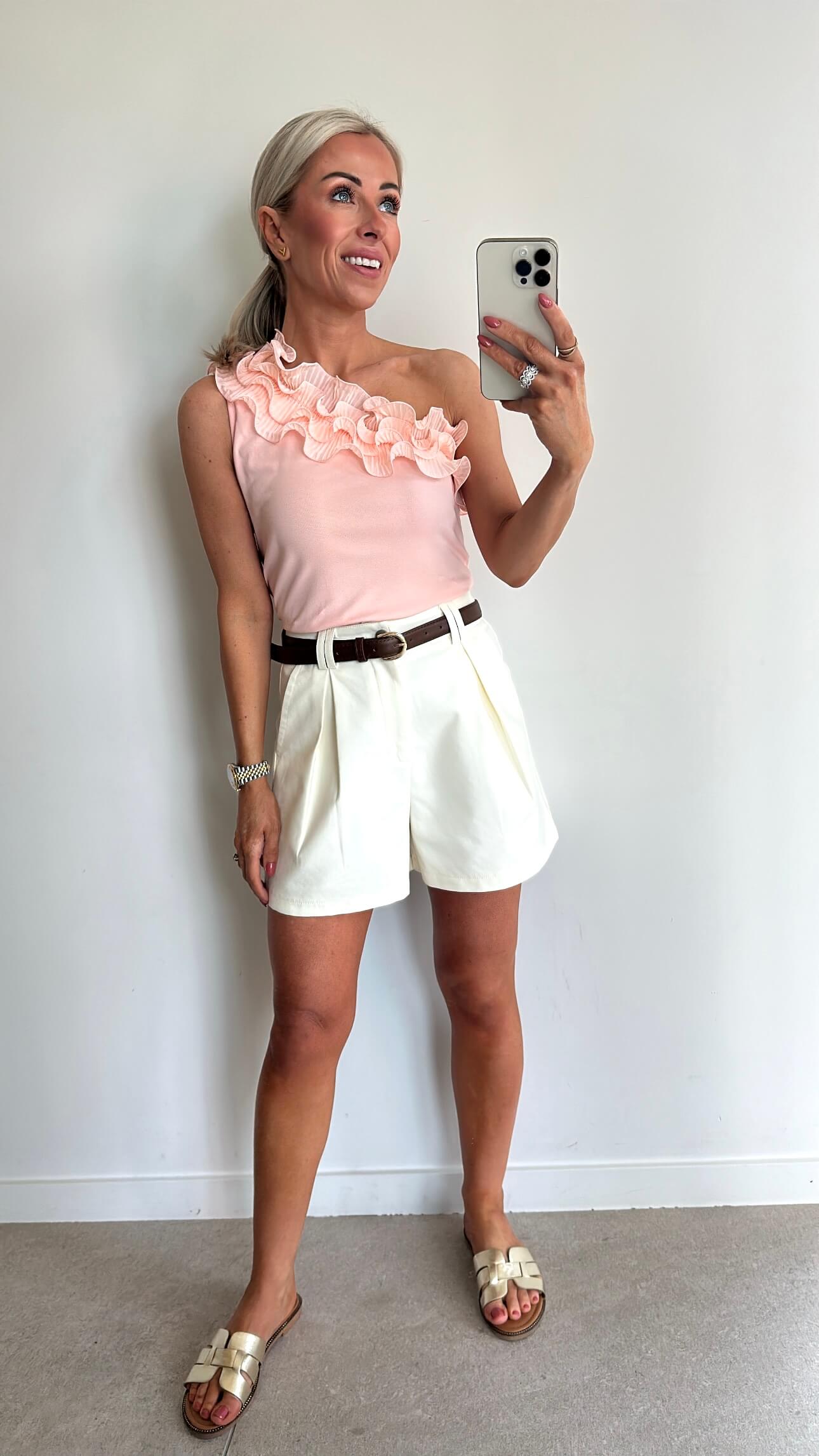 LULU top - peach