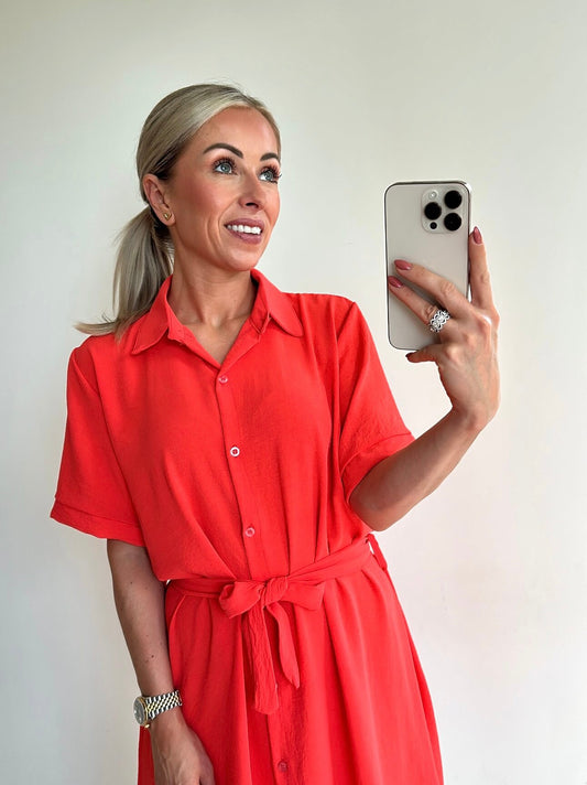 SUMMER SOPHIE Dress - coral