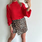 SALLIE Skort - leopard brown