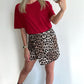 SALLIE Skort - leopard brown