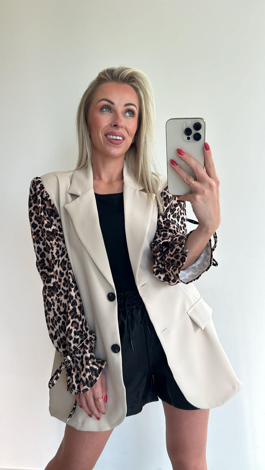 BABS Blazer - beige/leopard