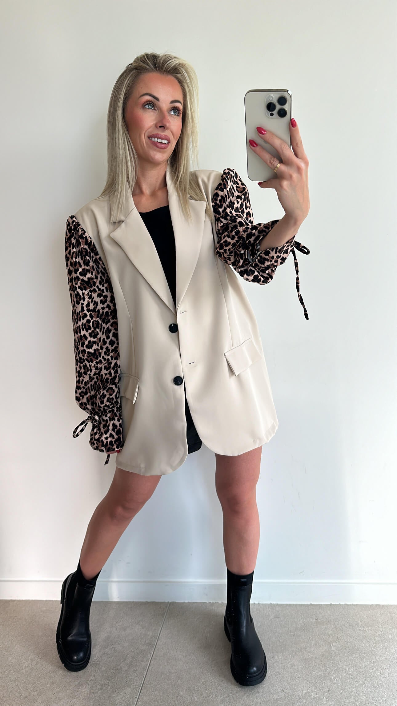 BABS Blazer - beige/leopard