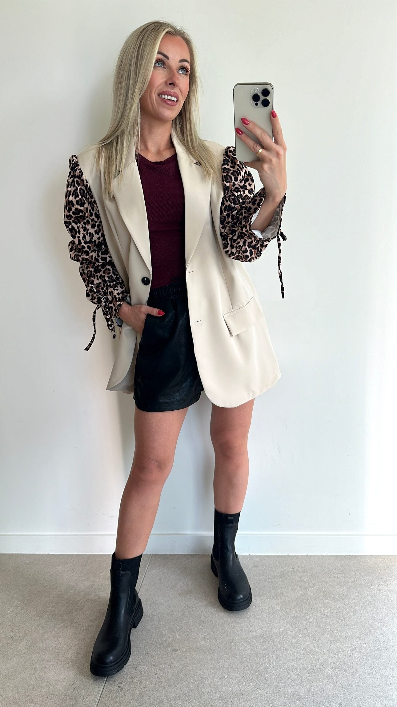 BABS Blazer - beige/leopard