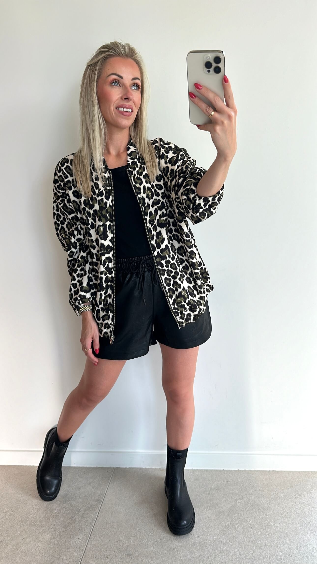 BROOKE Bomber - leopard khaki