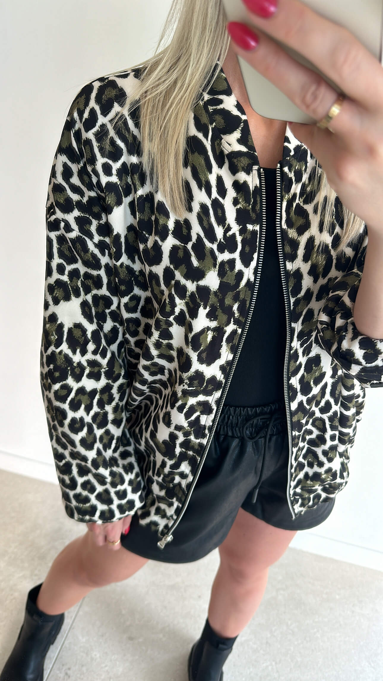 BROOKE Bomber - leopard khaki