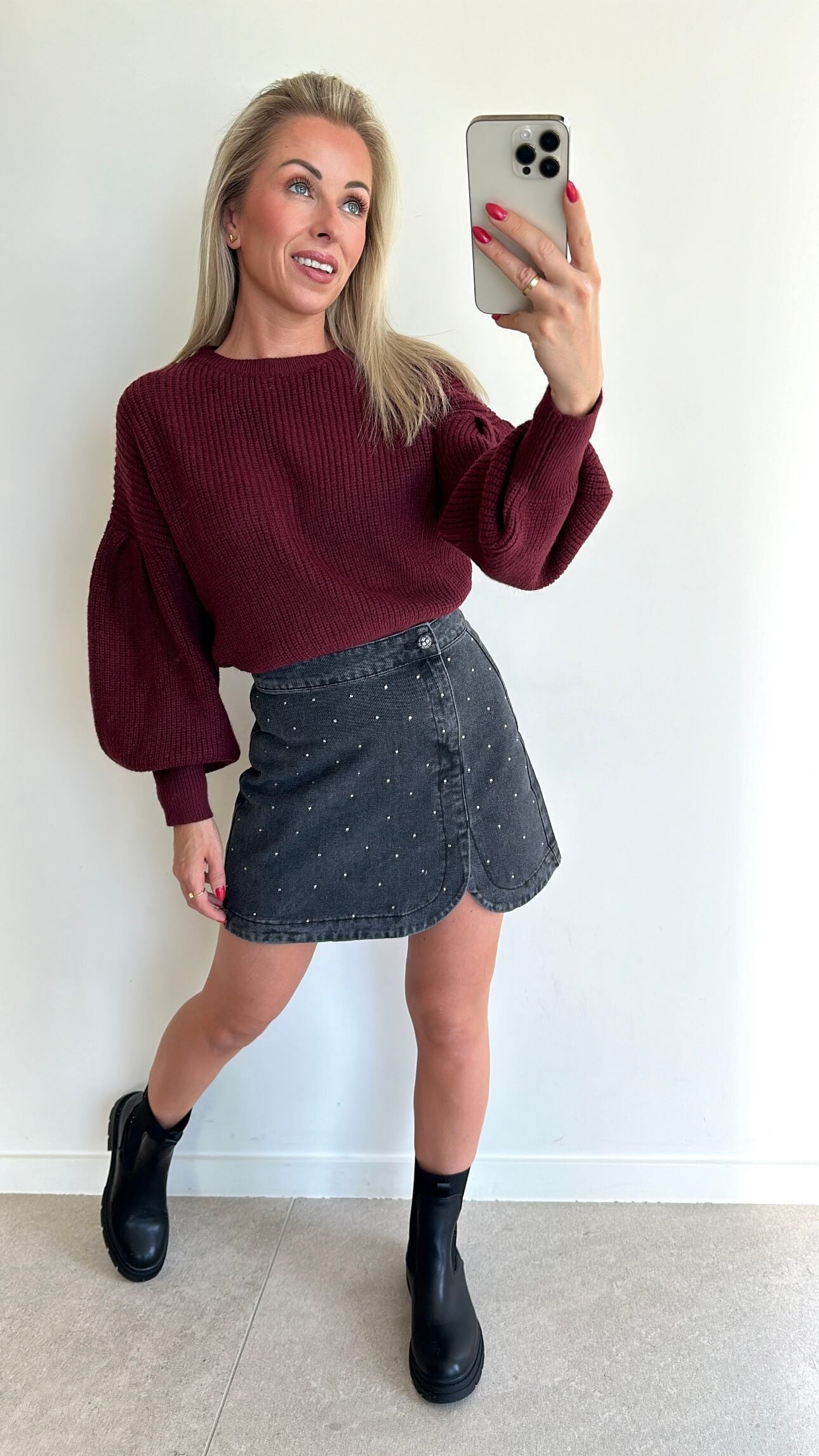 PHOEBE Pull - bordeaux