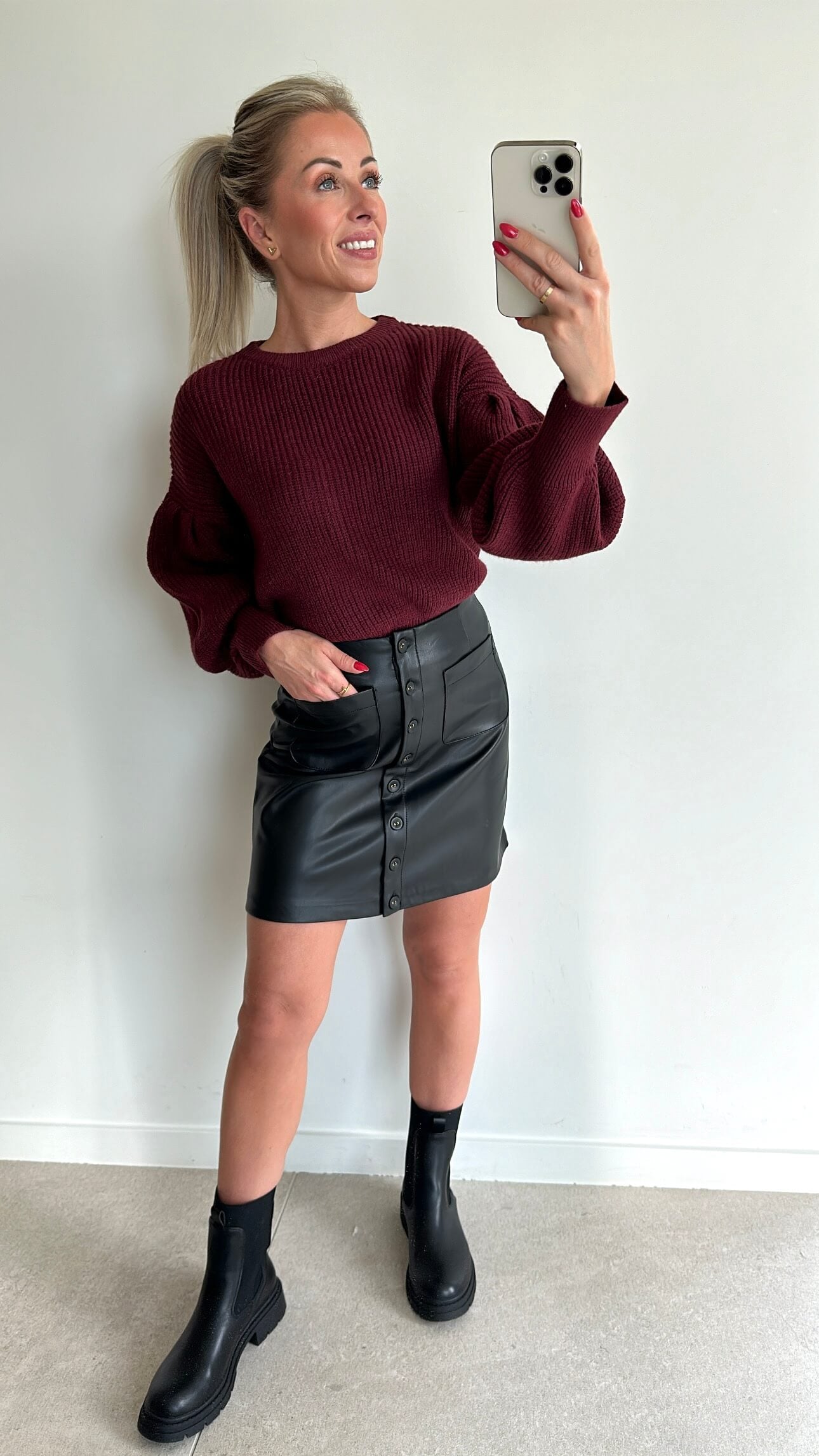 PHOEBE Pull - bordeaux