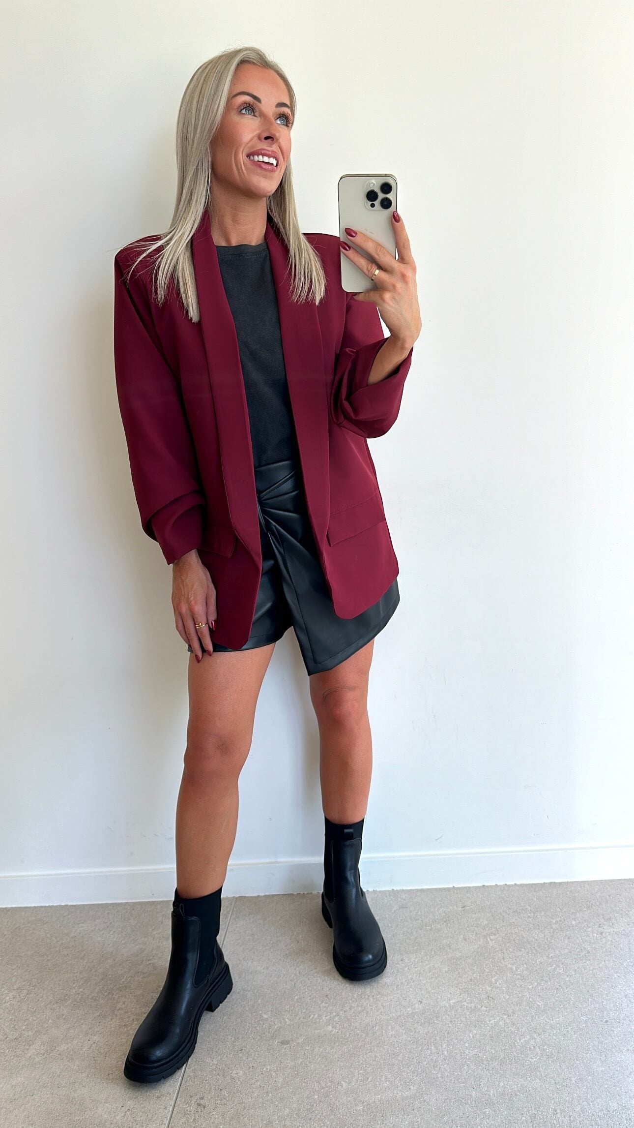 BILLIE Blazer - bordeaux