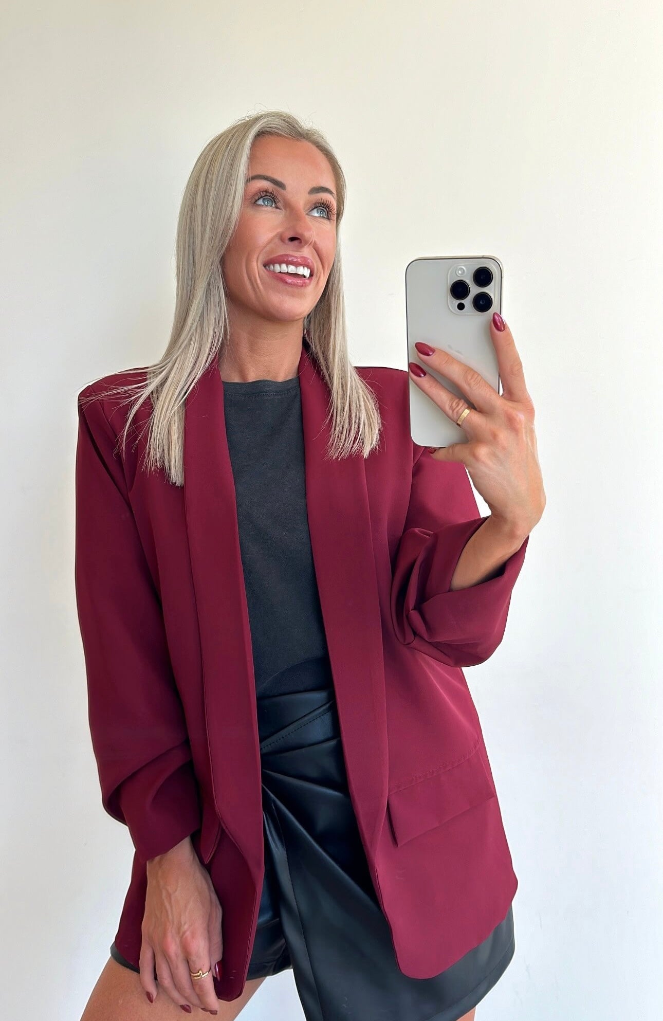 BILLIE Blazer - bordeaux