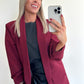 BILLIE Blazer - bordeaux