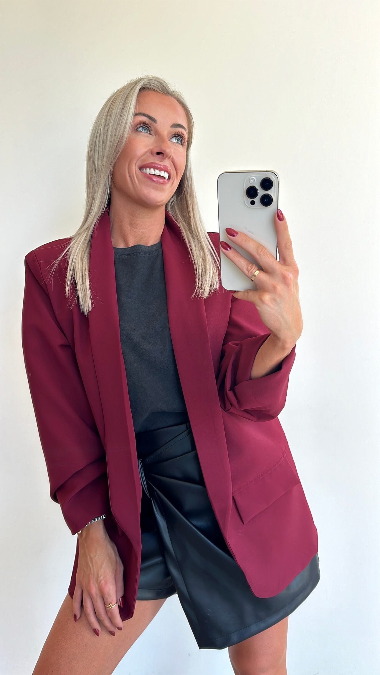 BILLIE Blazer - bordeaux