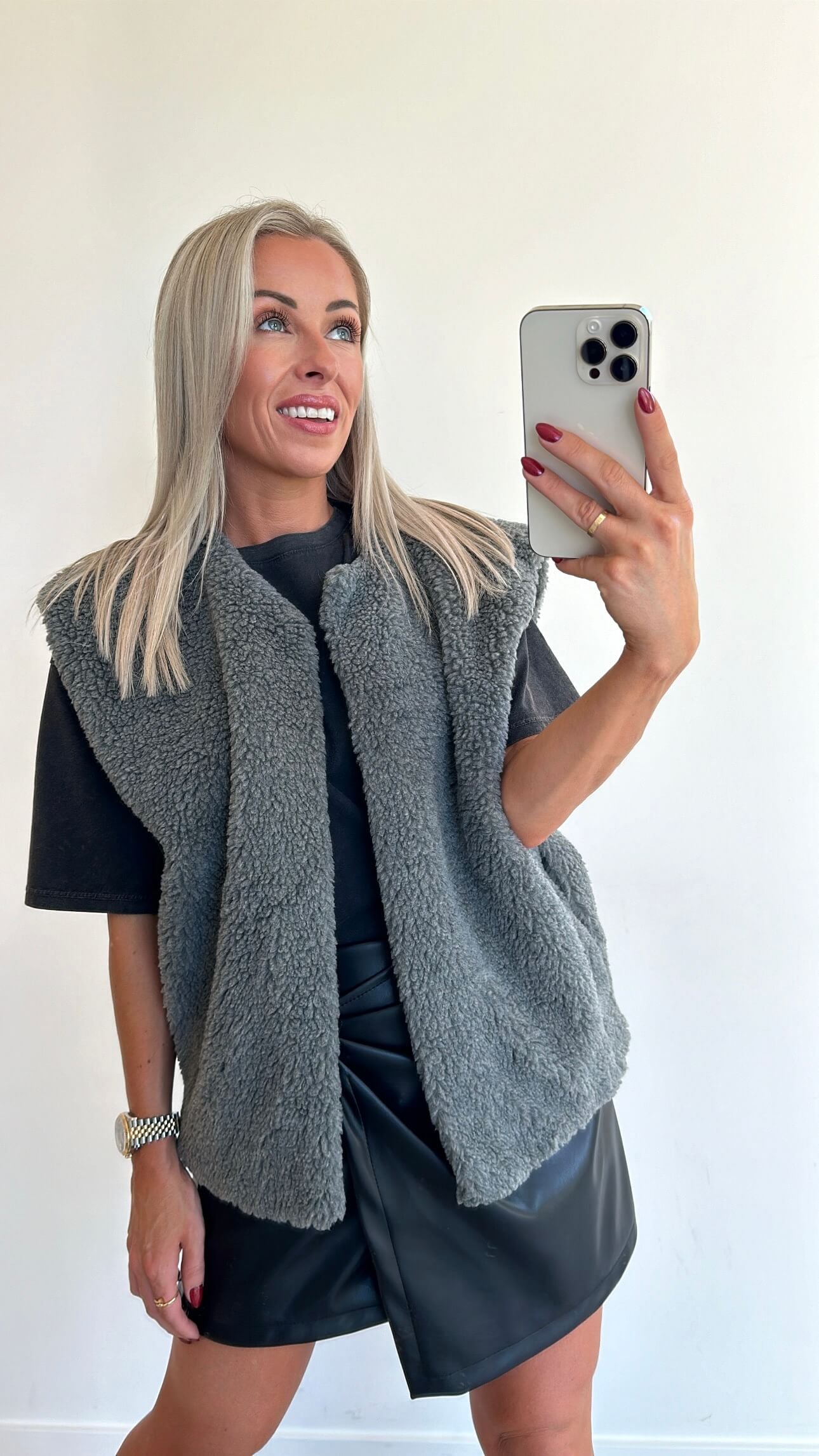 WINNIE Gilet - grey