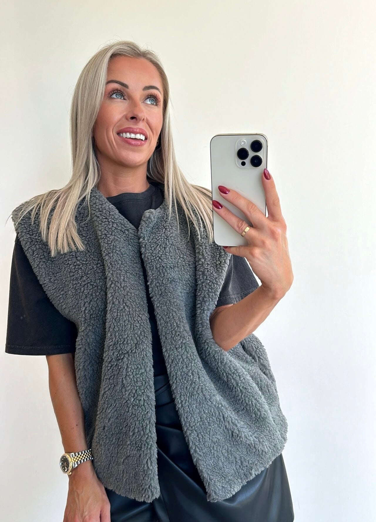 WINNIE Gilet - grey