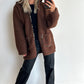 TEDDIE Gilet - brown