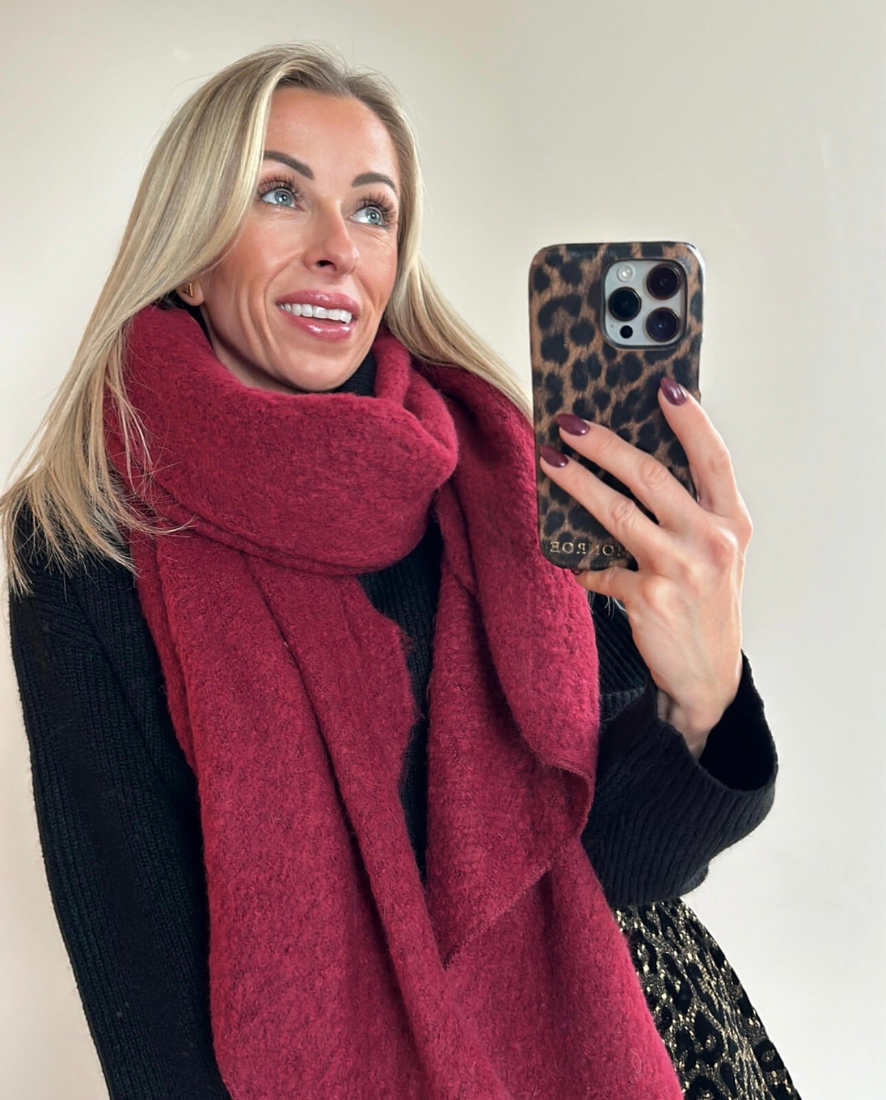 STACY Scarf - bordeaux