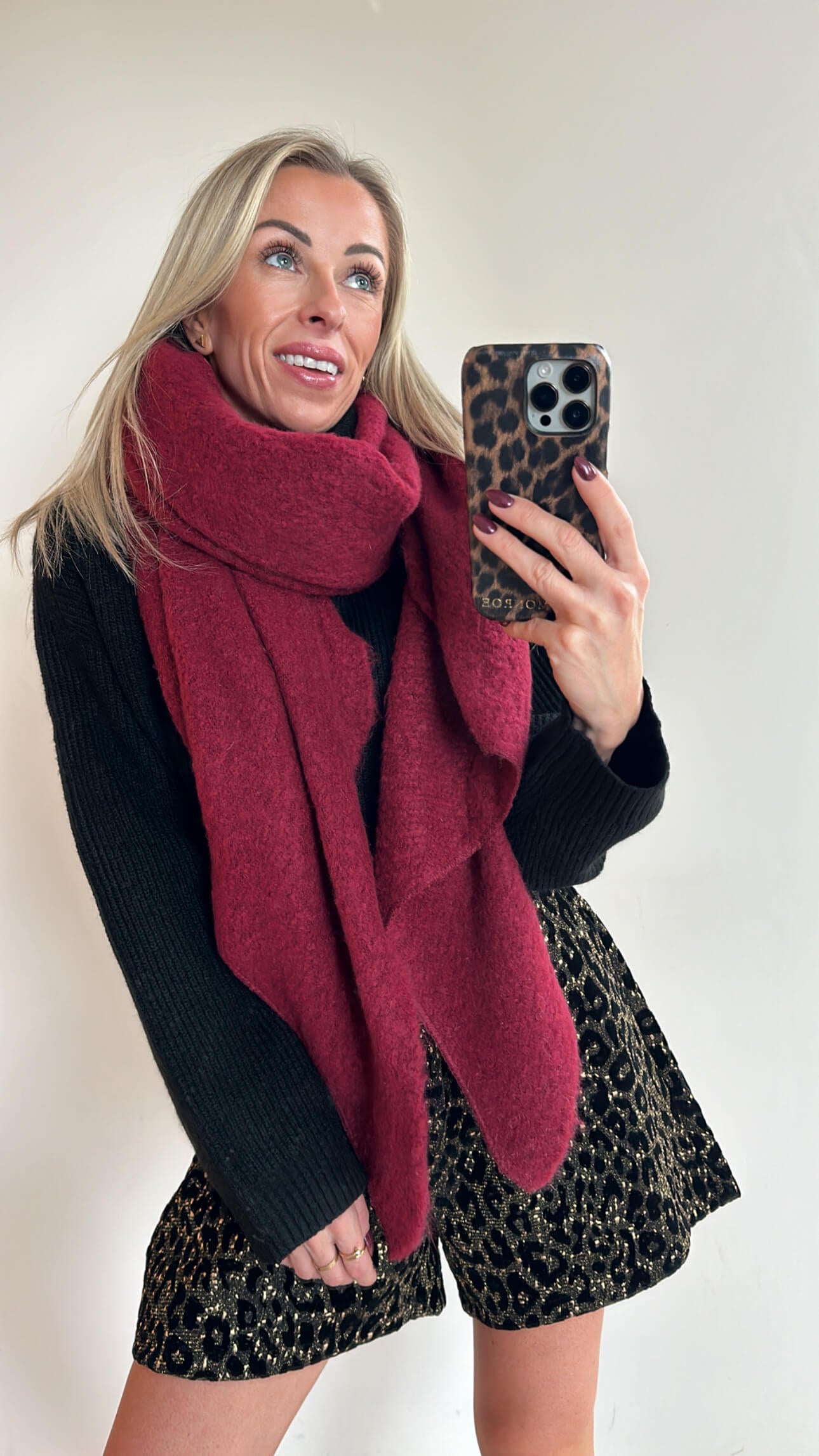 STACY Scarf - bordeaux