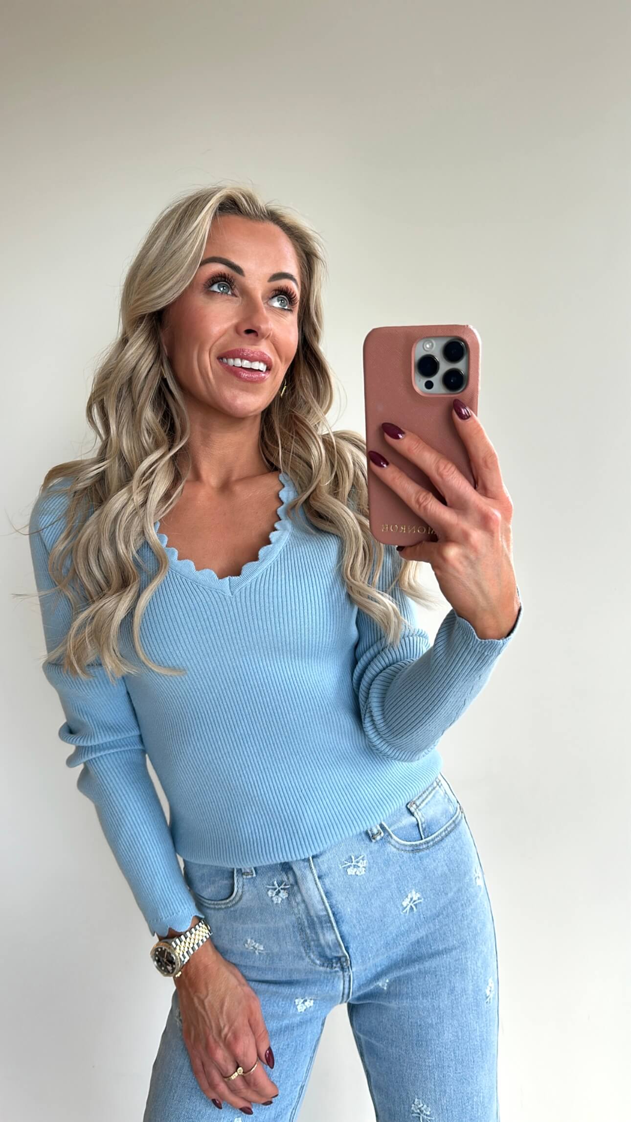 TILLIE Top - baby blue