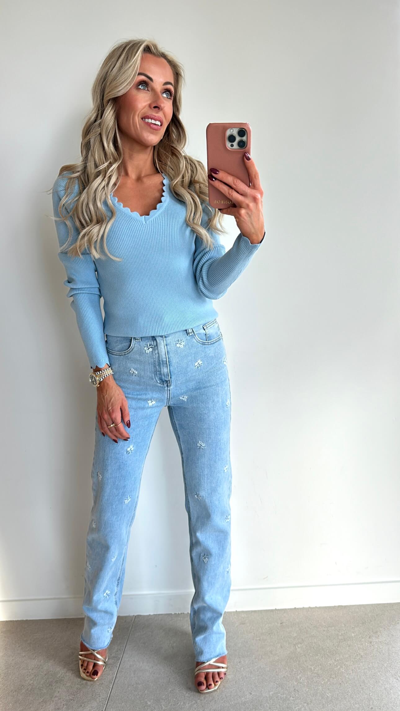 TILLIE Top - baby blue