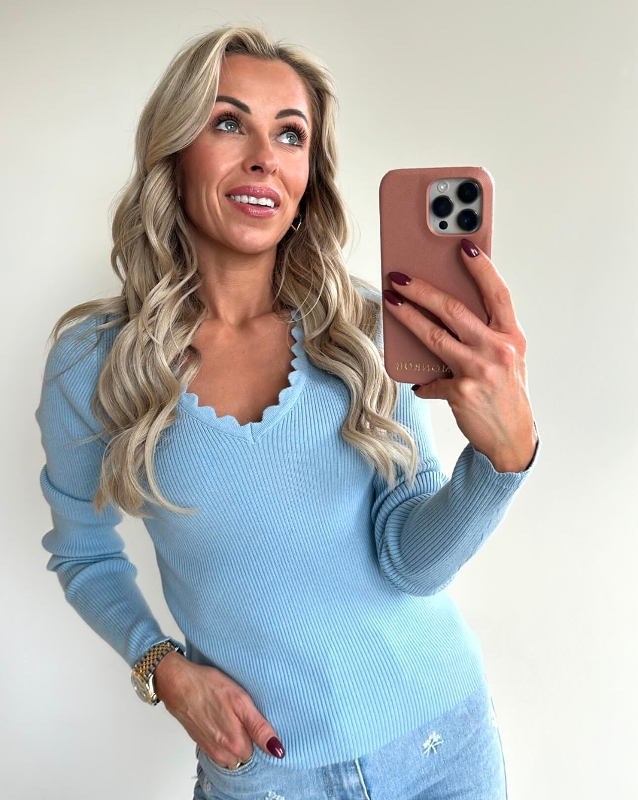 TILLIE Top - baby blue