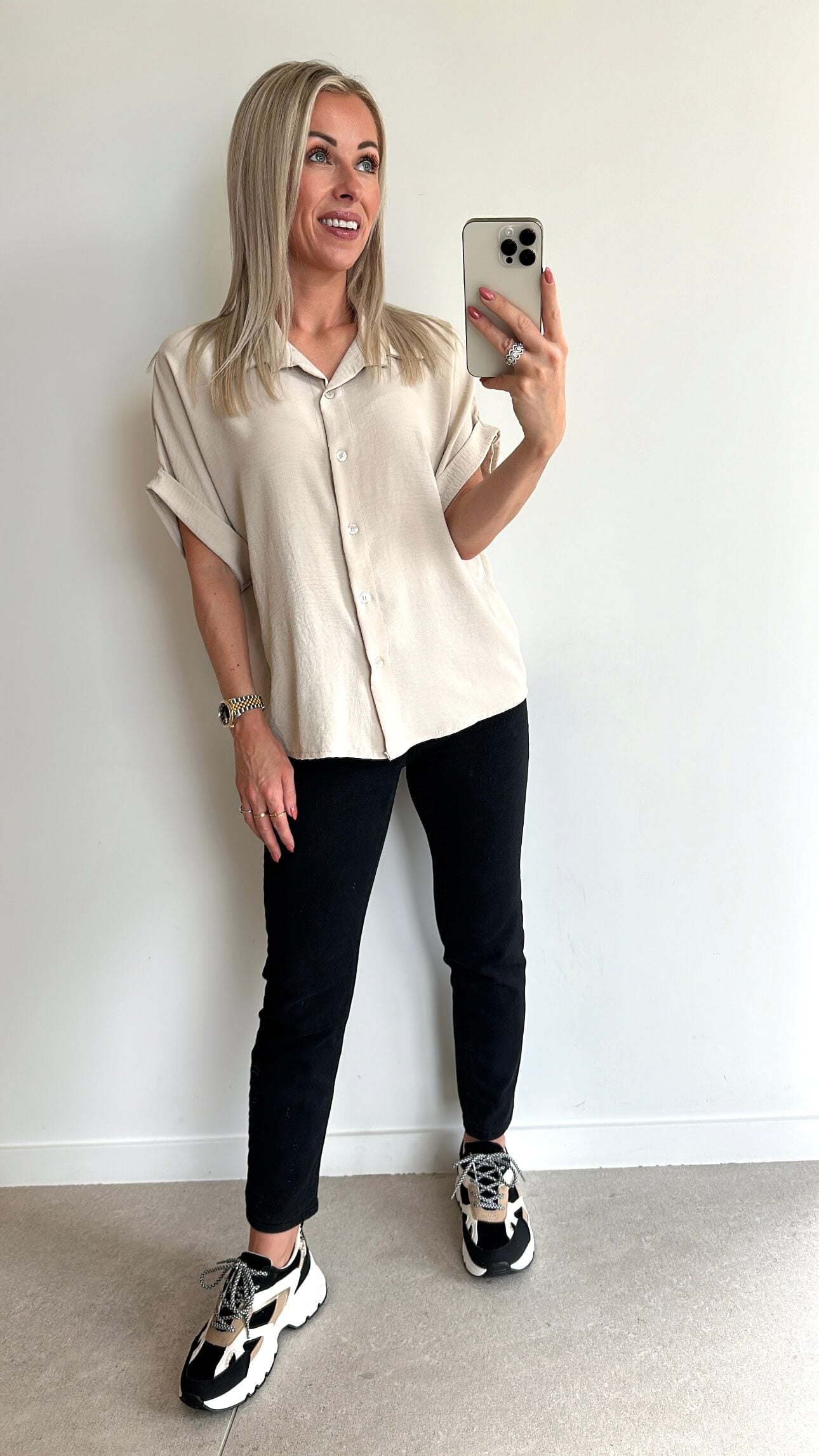 MOLLIE Blouse - beige