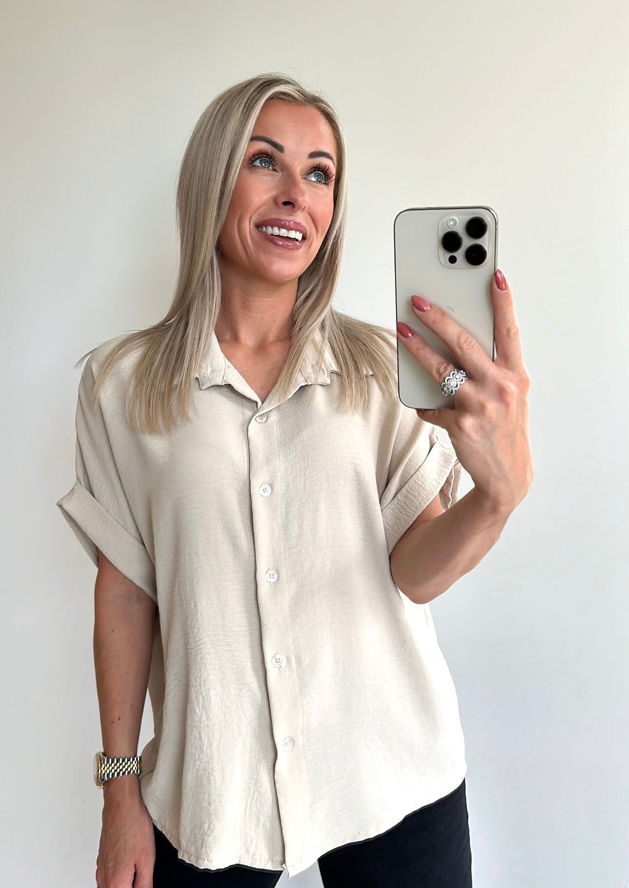 MOLLIE Blouse - beige