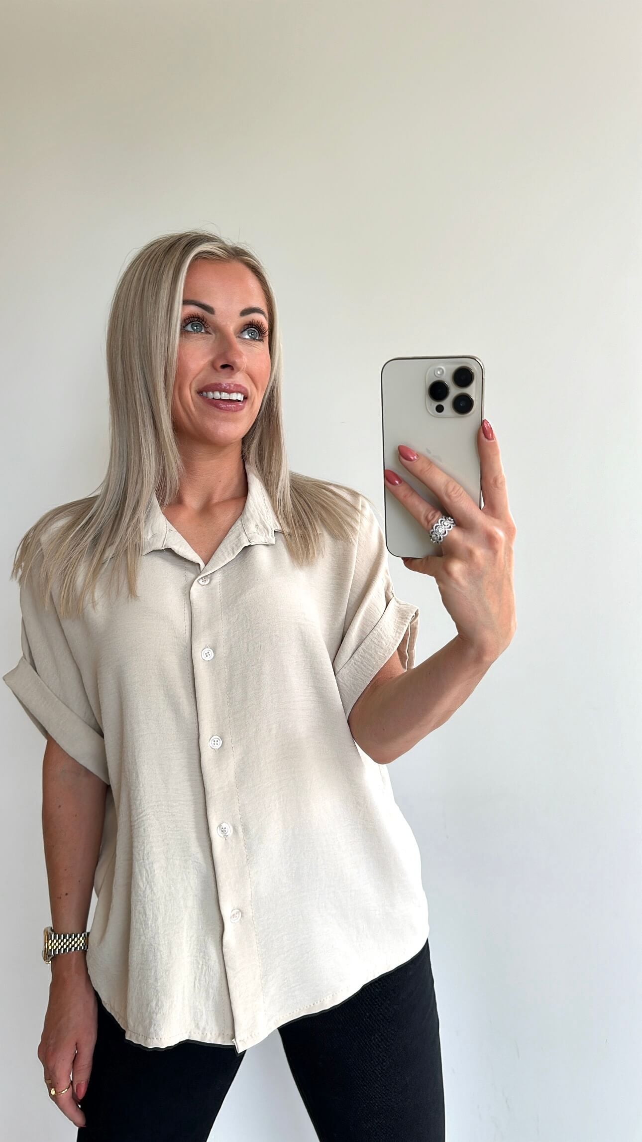 MOLLIE Blouse - beige