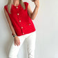 GRACIE Gilet - red