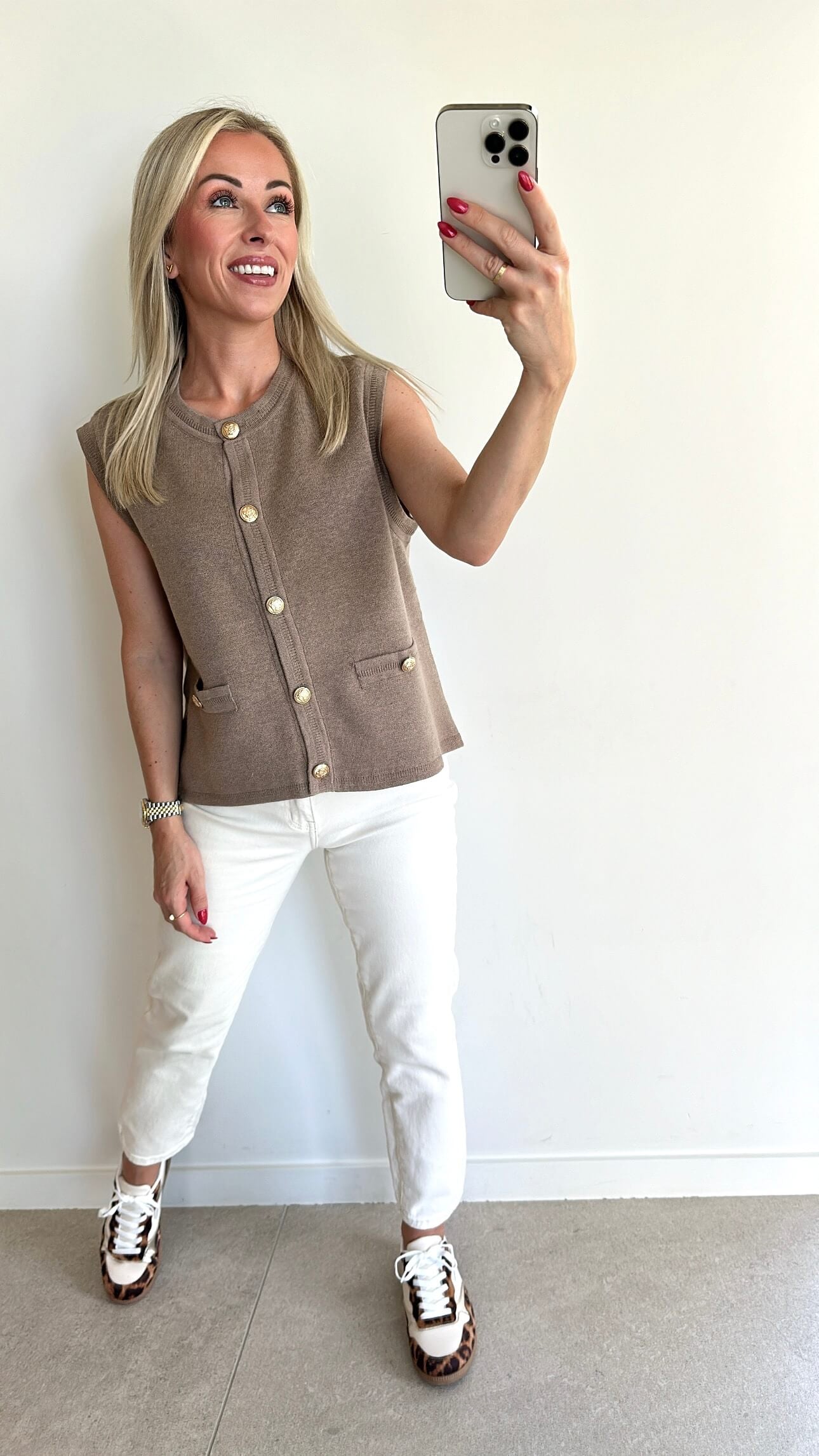 GRACIE Gilet - taupe