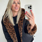 CARMIE Coat - leopard/black