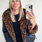 CARMIE Coat - leopard/black