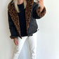 CARMIE Coat - leopard/black