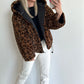 CARMIE Coat - leopard/black