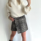 SALLIE Skort - leopard taupe