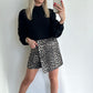 SALLIE Skort - leopard taupe