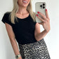 SALLIE Skort - leopard taupe